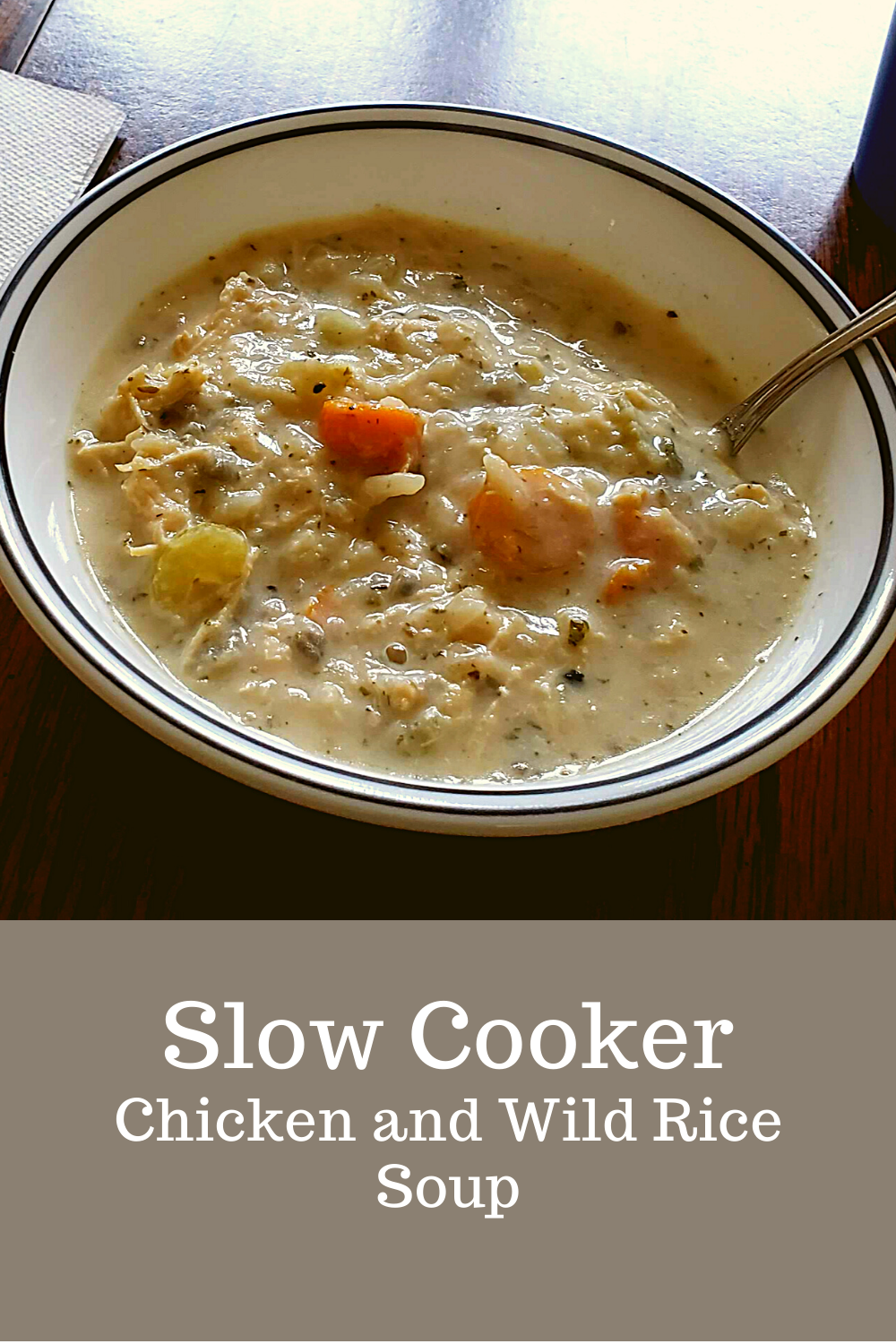 Slow Cooker Chicken and Wild Rice Soup - Damn Delicious